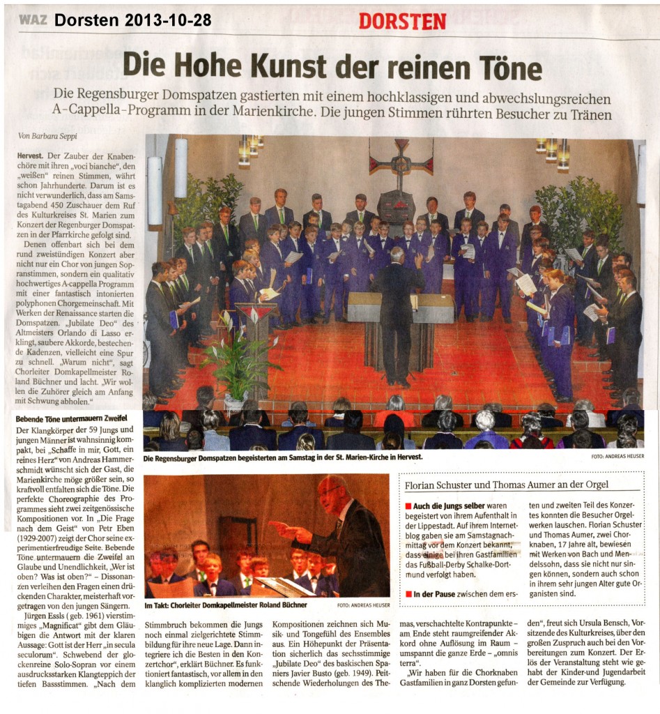 2013-10-28 Domspatzen WAZ