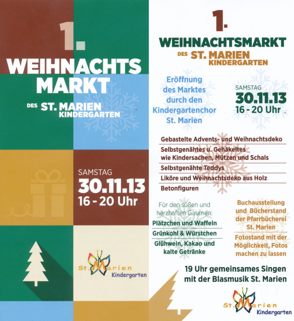 2013-11-30 Weihnachtsmarkt Kindergarten St Marien